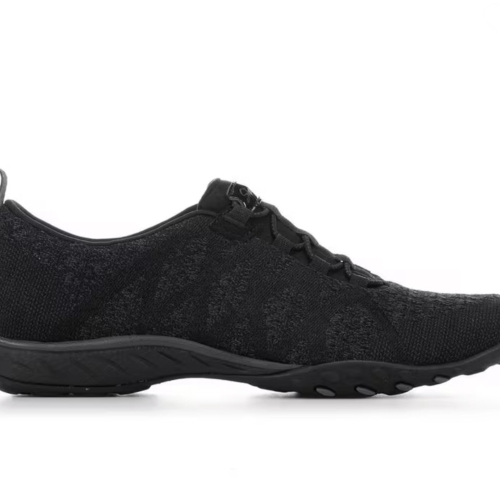 Skechers Women Infi Knity Black Air Cooled Memory Foam Slip On Sneakers 6.5 New - Picture 2 of 10